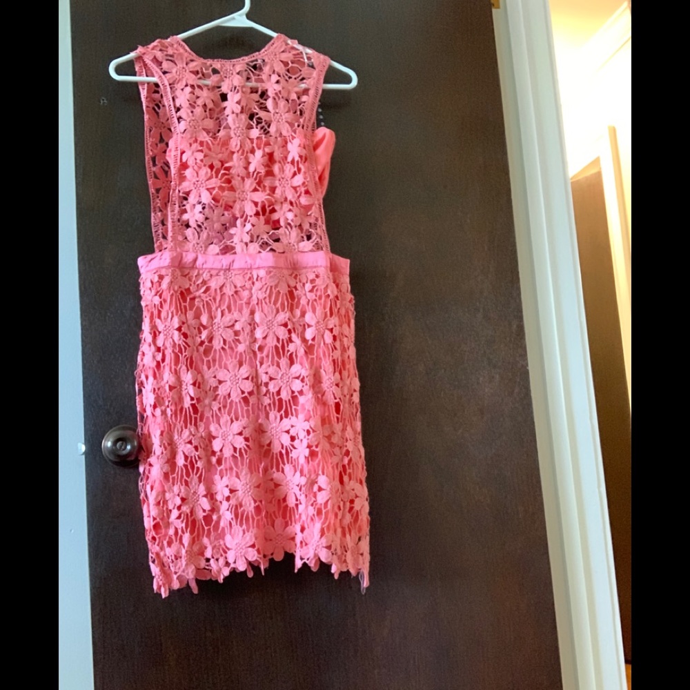 Coral mini dress